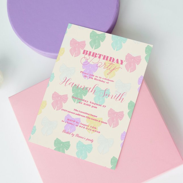 Convite Ilustração bonito do Arco de Faixa de Opções (Criador carregado)