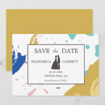 Ilustração Colorida do Traço do Pincel