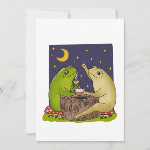 Convite Ilustração da Festa do Chá de Rãs Caprichosas à No