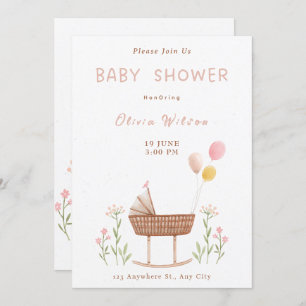 Convite Ilustração de Aquarela Colorida Pastel