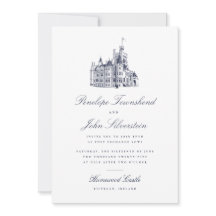 Ilustração de Casamento com Letra de Castelo Vinta