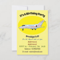 Ilustração de desenho animado a jato privado