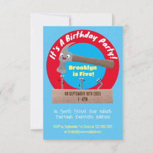 Convite Ilustração de desenho animado, engraçada e de m