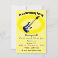 Ilustração de desenho de guitarra elétrica