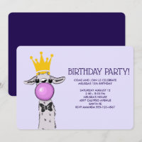Ilustração de Llama Engraçada de Aniversário