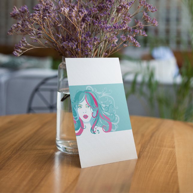 Convite Ilustração de Mulher Artística (Criador carregado)