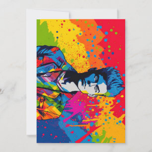 Convite ilustração de pop art, dia do orgulho e comunidade