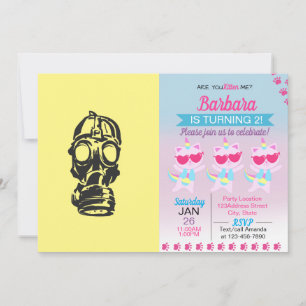 Convite ilustração desenhada pelo desenho Máscara de g