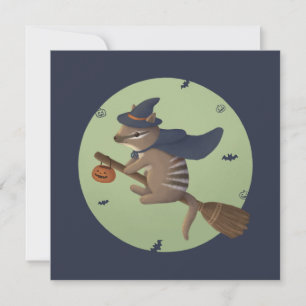 Convite Ilustração do Halloween: Número do Assistente
