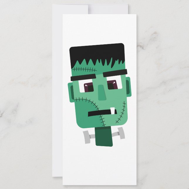 Convite Ilustração do Monstro de Frankenstein (Frente)