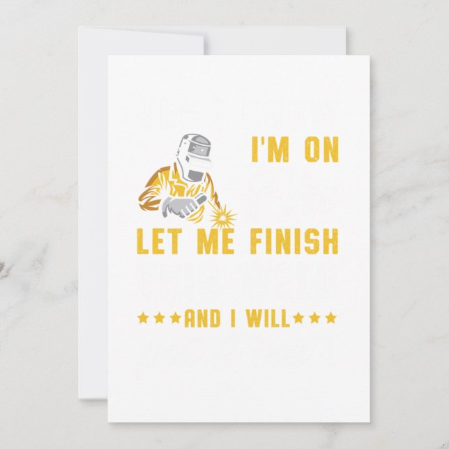 Convite Im Em Soldadura De Soldadura De Fogo (Frente)