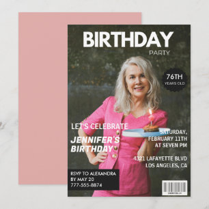 Convite Imagem da revista Elegante Luxury 76.º aniversário