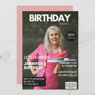 Convite Imagem da revista Elegante Luxury 78 anos