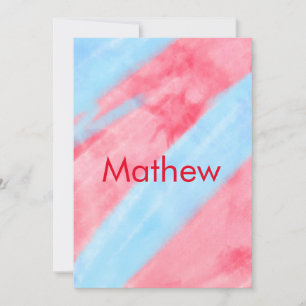 Convite Imagem de texto colorido com o seu nome