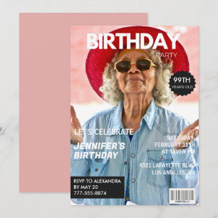 Convite Imagem do Elegante Luxury Magazine Foto 99º aniver