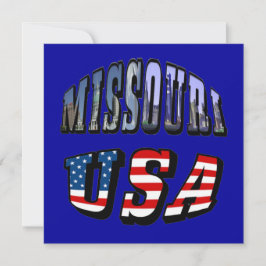 Convite Imagem do Missouri e texto dos EUA