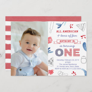 Convite Imagem do Partido da Pizza Italiana-Americana