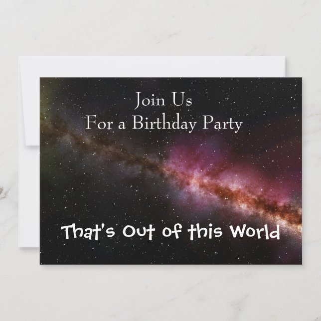 Convite Imagem do universo (Frente)