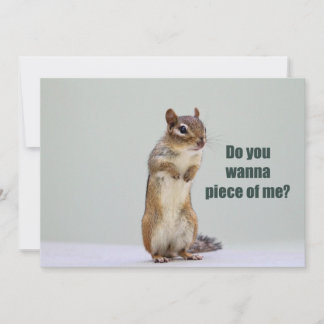Convite Imagem engraçada do Chipmunk