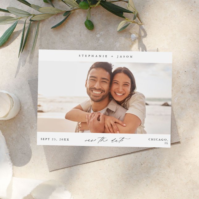 Convite Imagem Panorâmica Elegante Moderna Salva a Data (Criador carregado)