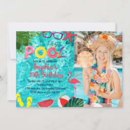 Convite Imagem Personalizada de Aniversário do Partido da 