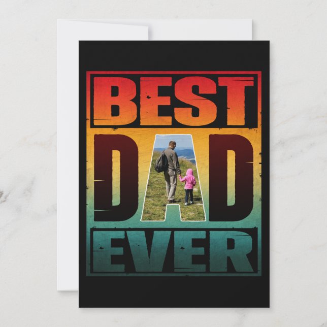 CONVITE IMAGEM PERSONALIZADA DO MELHOR PAI NUNCA (Frente)