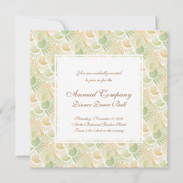 Convite Imagem Retro-Arte Deco Roaring 200 Miami Chic (Frente)