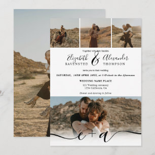 Convite Imagens modernas do Elegante 5 Fotos: casamento br