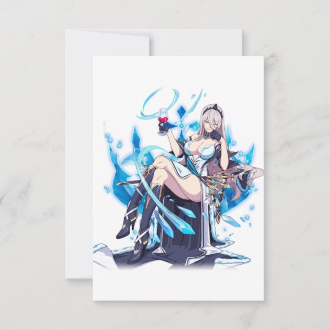 Convite Impacto Honkai 3º 崩 坏 3º Caráter Androide (Frente)