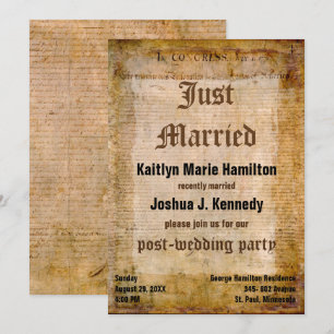 Convite Impergaminho surpreendente da independência da De