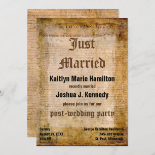 Convite Impergaminho surpreendente da independência da Dec