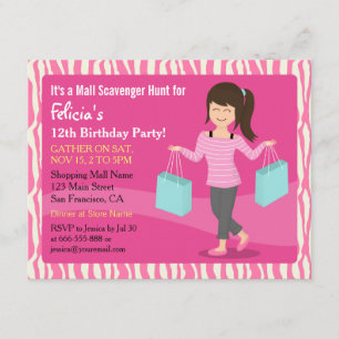 Convite Impressão de Festa de aniversário de Caça de Pe