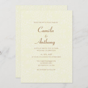 Convite Impressão de Fronteira de Cheio de Padrão Floral B