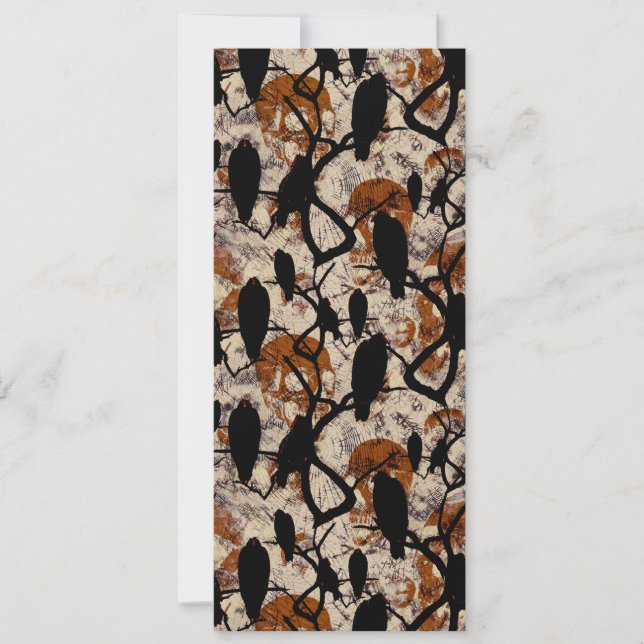 Convite Impressão de Halloween para a tripulação de crânio (Frente)