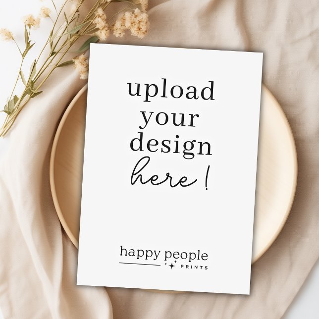 Convite Impressão de placa 5"x7" | Retrato de dupla face (Criador carregado)