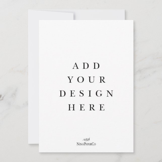 Convite Impressão de placa 5x7 (Frente)