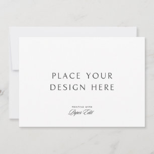 Convite Impressão de placa de 7" x 5"