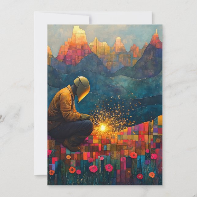 Convite Impressão de soldadura - evento de orgulho de conv (Frente)