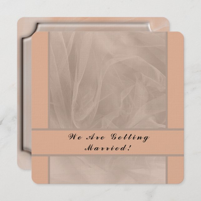 Convite Impressão de textura do tecido rosa (Frente/Verso)