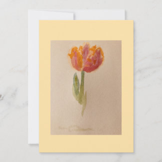 Convite impressão de tulipa d'água!