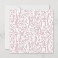 Impressão de Zebra Branca Rosa Doce Dezesseis