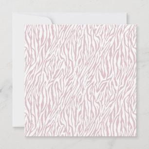 Convite Impressão de Zebra Branca Rosa Doce Dezesseis