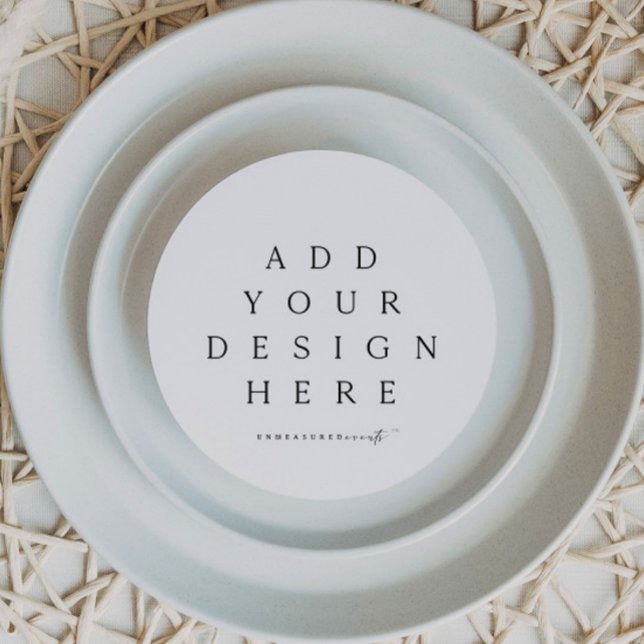 Convite Impressão em Placas Redondas ou Quadradas (Criador carregado)