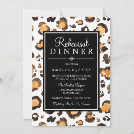 Convite Impressão Leopardo de Aquarela | Janto de ensaio