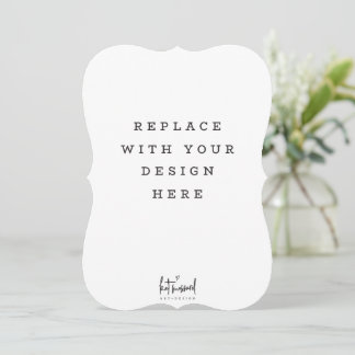 Convite IMPRESSÃO ORDER 5 x 7 pol placa Dicut Bracket