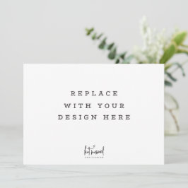 Convite IMPRESSÃO ORDER 7 x 5 polegadas placa horizontal