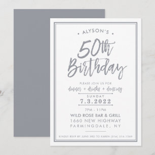 Convite IMPRESSÃO ORDER para Alyson - 50º aniversário