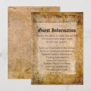 Convite Impressionante da Declaração de Independência d