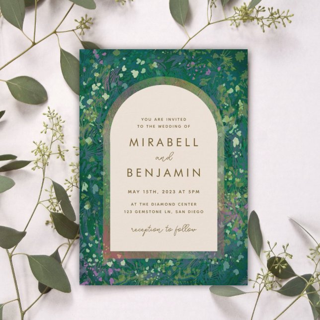 Convite Impressionismo Floral (Criador carregado)