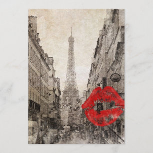 Convite impressionismo Paisagem de outono paris eiffel tor